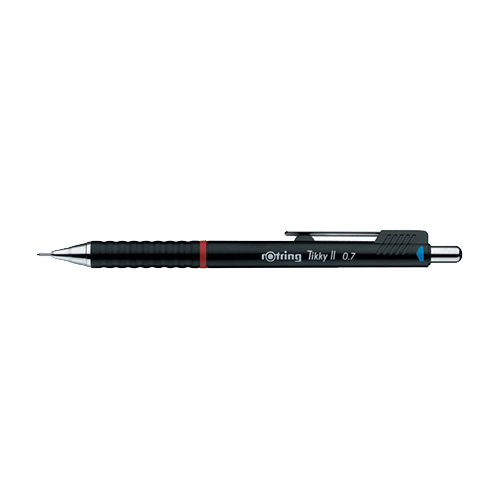 Lapiseira 0,7mm Rotring Tikky II Preto Pack12