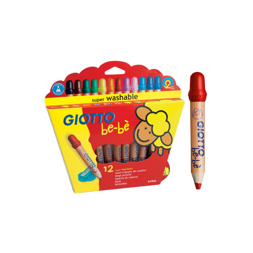 Lápis de Cor Giotto Be-Bé 12un + 1 Afia