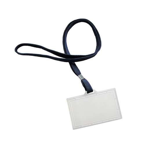 Identificador 94x60mm com Cordão Azul - 50un