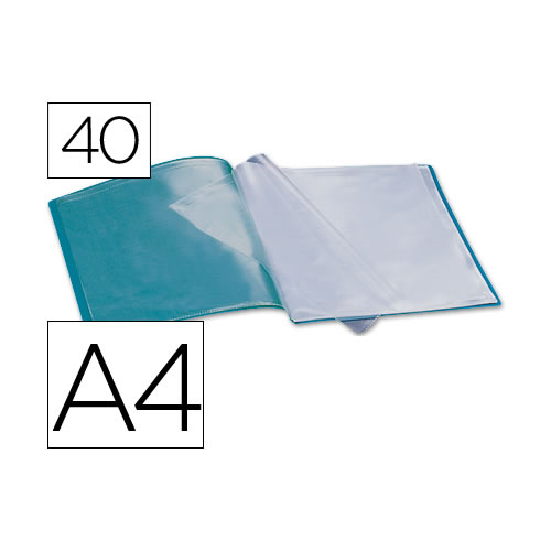 Pasta Portefólio A4 40 bolsas - Verde Opaco