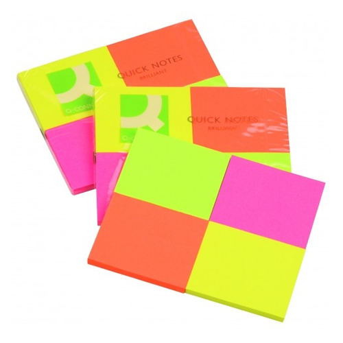 Bloco Adesivo Cores Neon 38x51mm 4x50fls - Pack 10
