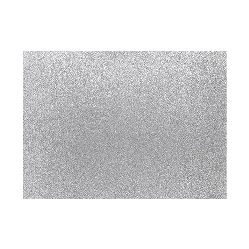 Goma Eva 50x70cm Purpurina Prata - Pack 10