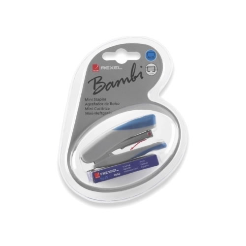 Agrafador Bolso Rexel Bambi + Agrafos nº 25