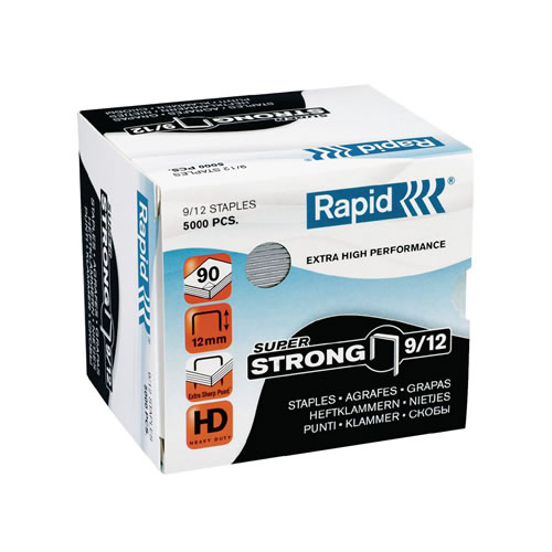 Agrafos 9/12 Rapid (60/90Fls) Cx 5000un