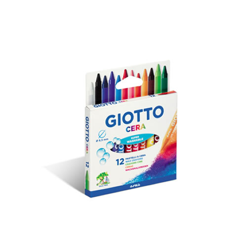 Lápis de Cera Giotto 12 Cores