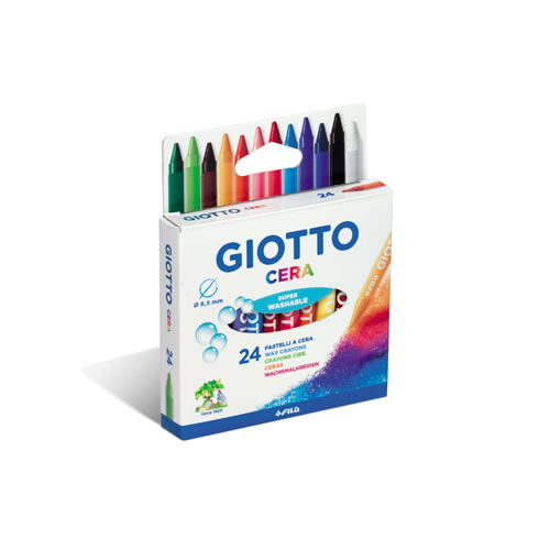 Lápis de Cera Giotto 24 Cores