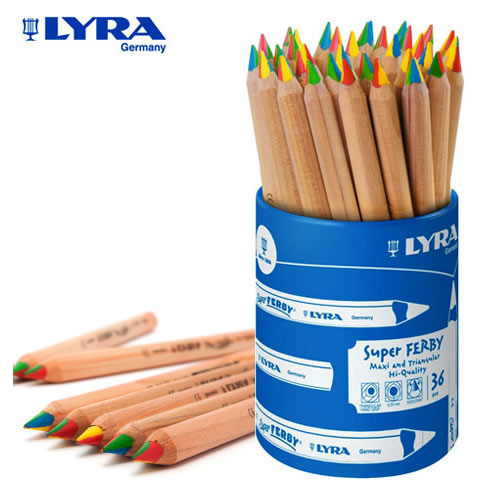 Lápis de Cor 4 cores Lyra Super Ferby - Copo 36un