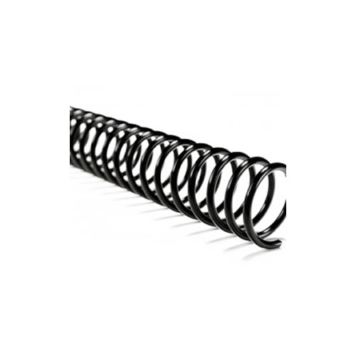 Argolas Espiral Metal Passo 5:1 08mm Cx 100 Preto
