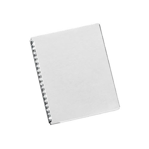 Capa encadernar 250gr 100fls A4 - Couro Marfim