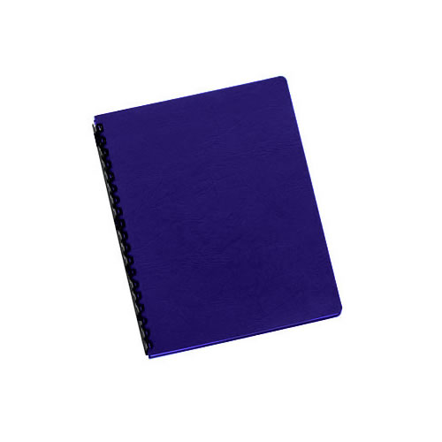 Capa encadernar 250gr 100fls A4 - Couro Azul 
