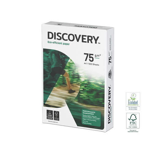 Papel Fotocopia A4 75gr Discovery 5x500Folhas