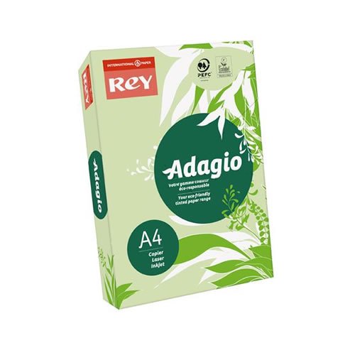 Papel Fotoc. Adagio A4 80gr Verde Esmeralda 1x500f