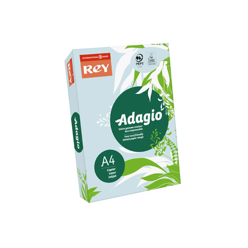 Papel Fotoc. Adagio A4 80gr Azul Celeste 1x500fl