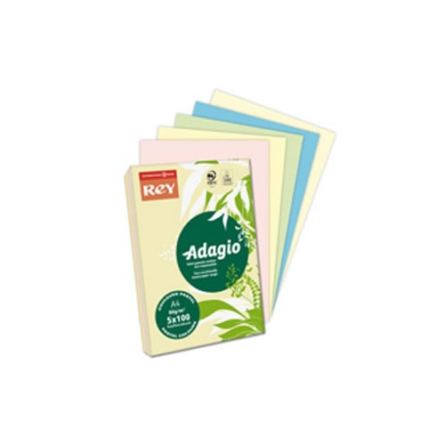Papel Fotoc. Adagio A4 80gr Cores Suaves 5x40fls