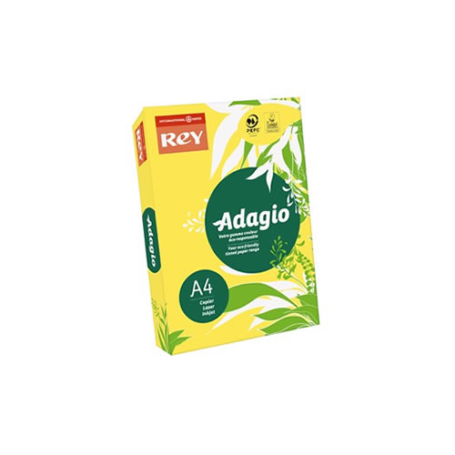 Papel Fotocopia Adagio A4 80gr Amarelo Int. 1x500