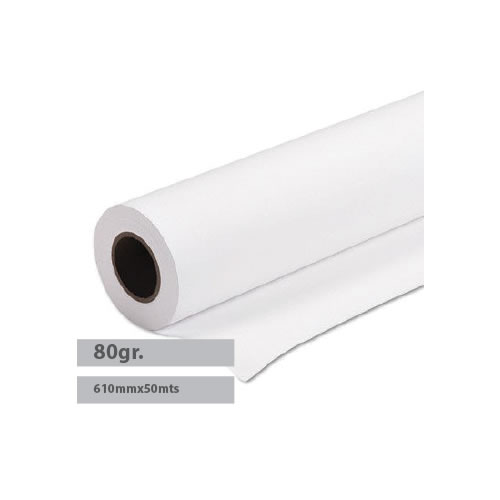 Papel Plotter 80gr 610mmx50mt Navigator - 4 Rolos