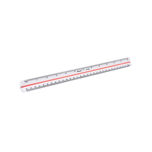Régua Escala Triangular 30cm (1:100,1:200)
