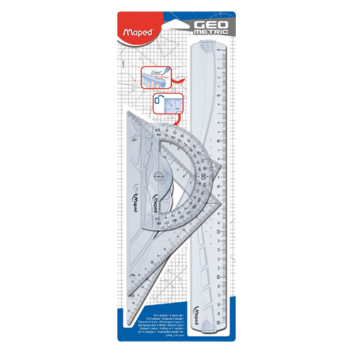 Conjunto Geometria Maped 4 Peças