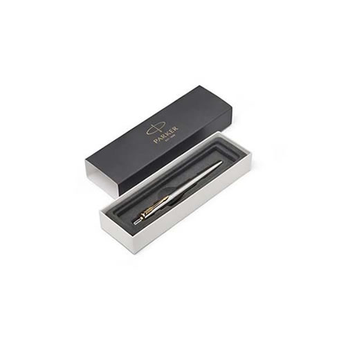 Esferográfica Parker Jotter Aço GT c/ Clip Dourado