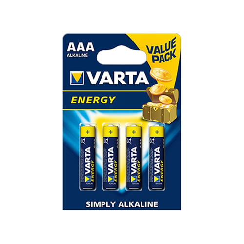 Pilhas Alcalinas Varta Energy LR03 AAA 1.5V 4un