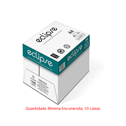 Papel Fotocopia A4 80gr Eclipse 5x500Folhas
