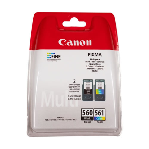 Pack Tinteiros Original Canon PG-560 + CL-561