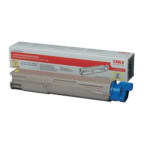 Toner Original OKI C3300n/3400n Amarelo Alta Cap.