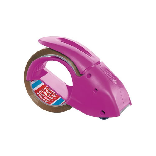 Desenrolador Manual Tesa Pack 'n Go - Rosa