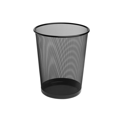 Caixote para Lixo em Rede Metálica 335x285mm Preto