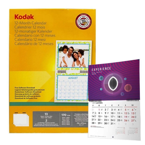 Papel Fotográfico Kodak Calendários 170gr Pk 13