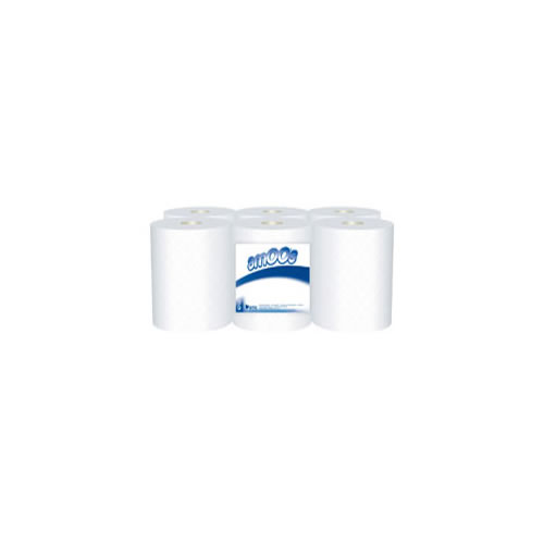 Toalha de Mãos Espiral Folha Dupla 20cm 175mt - 6u