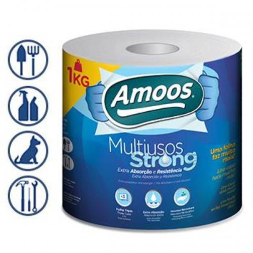 Rolo Toalhas Multiusos Strong - 6un