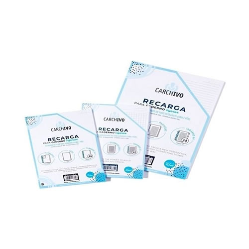 Recarga Caderno Inteligente A4 Quadriculado 50F 