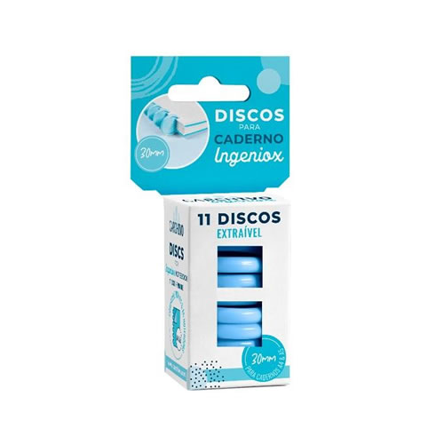 Recarga Caderno Inteligente 11 discos Azul 