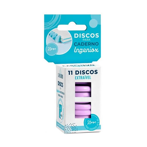 Recarga Caderno Inteligente 11 discos Malva