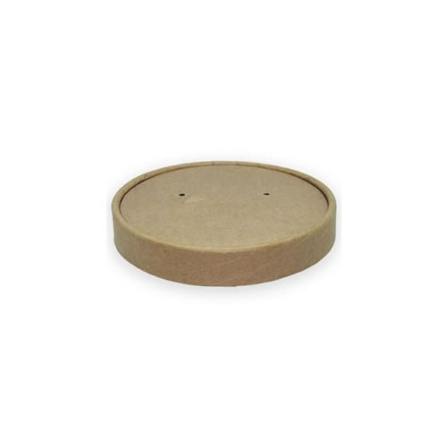 Tampa Ø9,6cm Caixa Alimentar Kraft Redonda - 25un