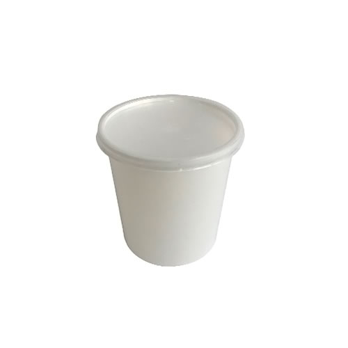 Caixa Alimentar PP Branco Redonda 1000ml - 100un