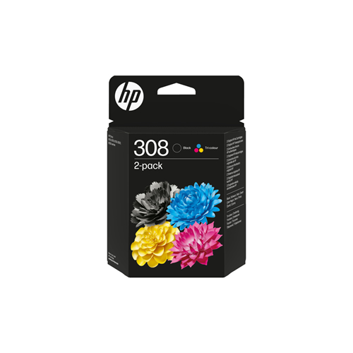 Tinteiro Original HP 308 Preto + Tricolor
