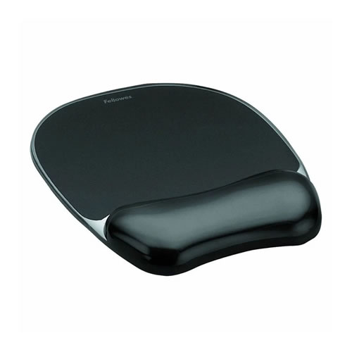 Tapete de Rato Gel Fellowes C/ Apoio Pulso Preto