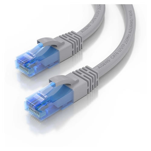 Cabo de Rede RJ45 AWG26 Cat.6e 3mt Cinza