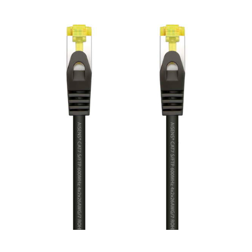 Cabo de Rede RJ45 Cat.7 25cm Preto