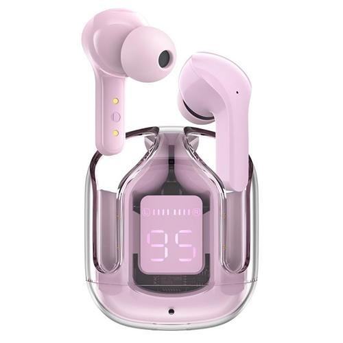 Auriculares Bluetooth Acefast Crystal T06 - Rosa
