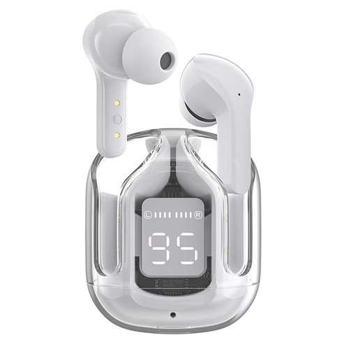 Auriculares Bluetooth Acefast Crystal T06 - Branco