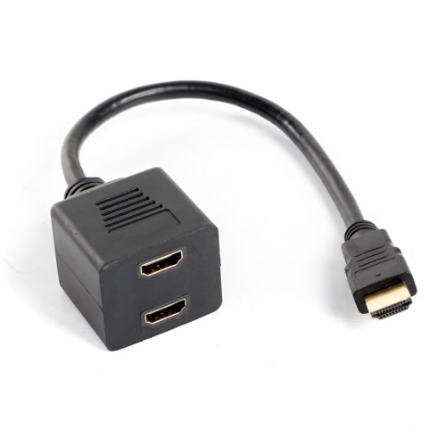 Adaptador HDMI Splitter 20cm M para 2 F