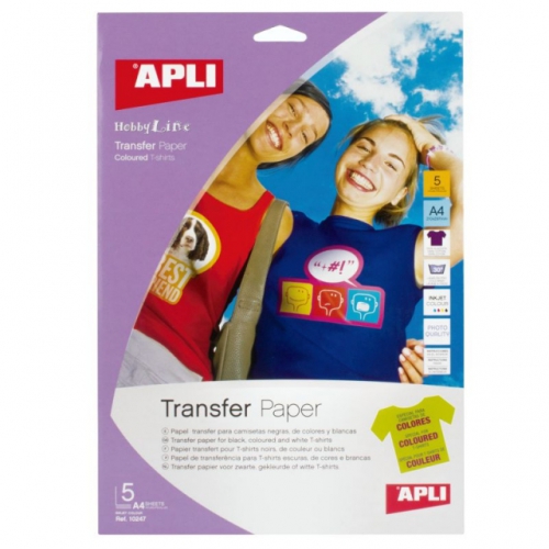 Papel Transfer T-Shirt InkJet A4 Tecidos Escuros