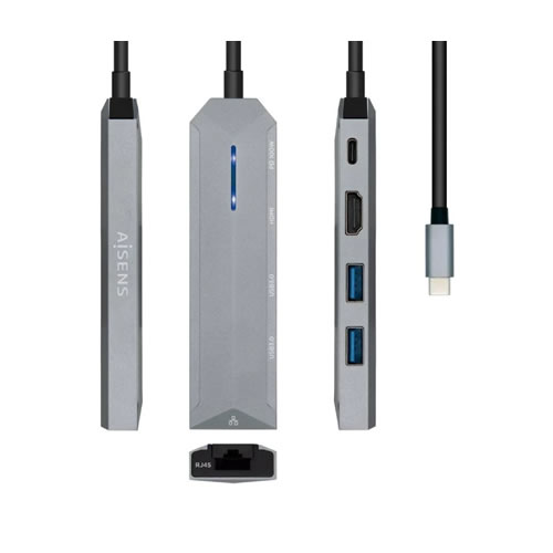 Docking USB Tipo-C Aisens ASUC-5P003-GR