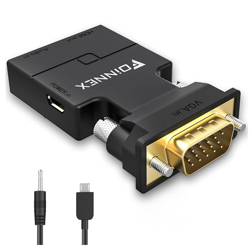 Adaptador VGA para HDMI com áudio 1080p @ 60Hz