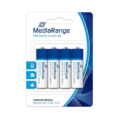 Pilhas Alcalinas Media Range LR6 AA 1.5V 4un