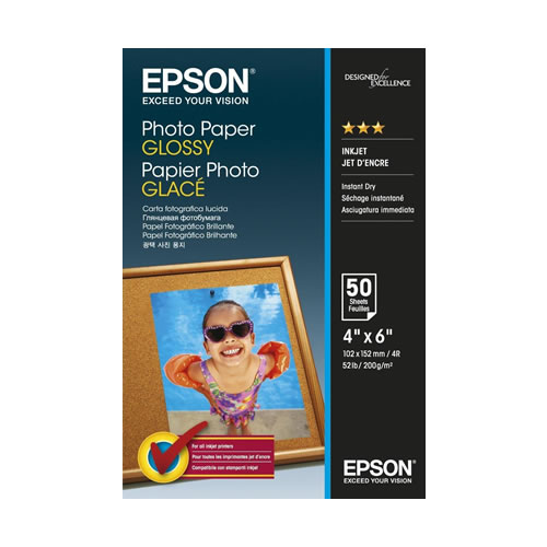 Papel Epson Foto Glossy 10x15cm 50 Fl