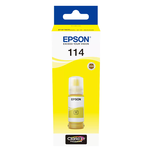 Tinteiro Original Epson EcoTank 114 Amarelo
